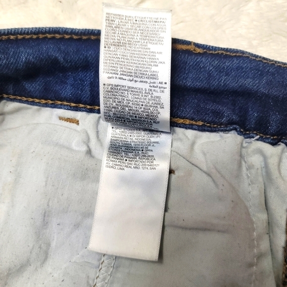 Old Navy Sky -Hi Straight Carpenter's Jeans Size 8 In Blue - Picture 15 of 15